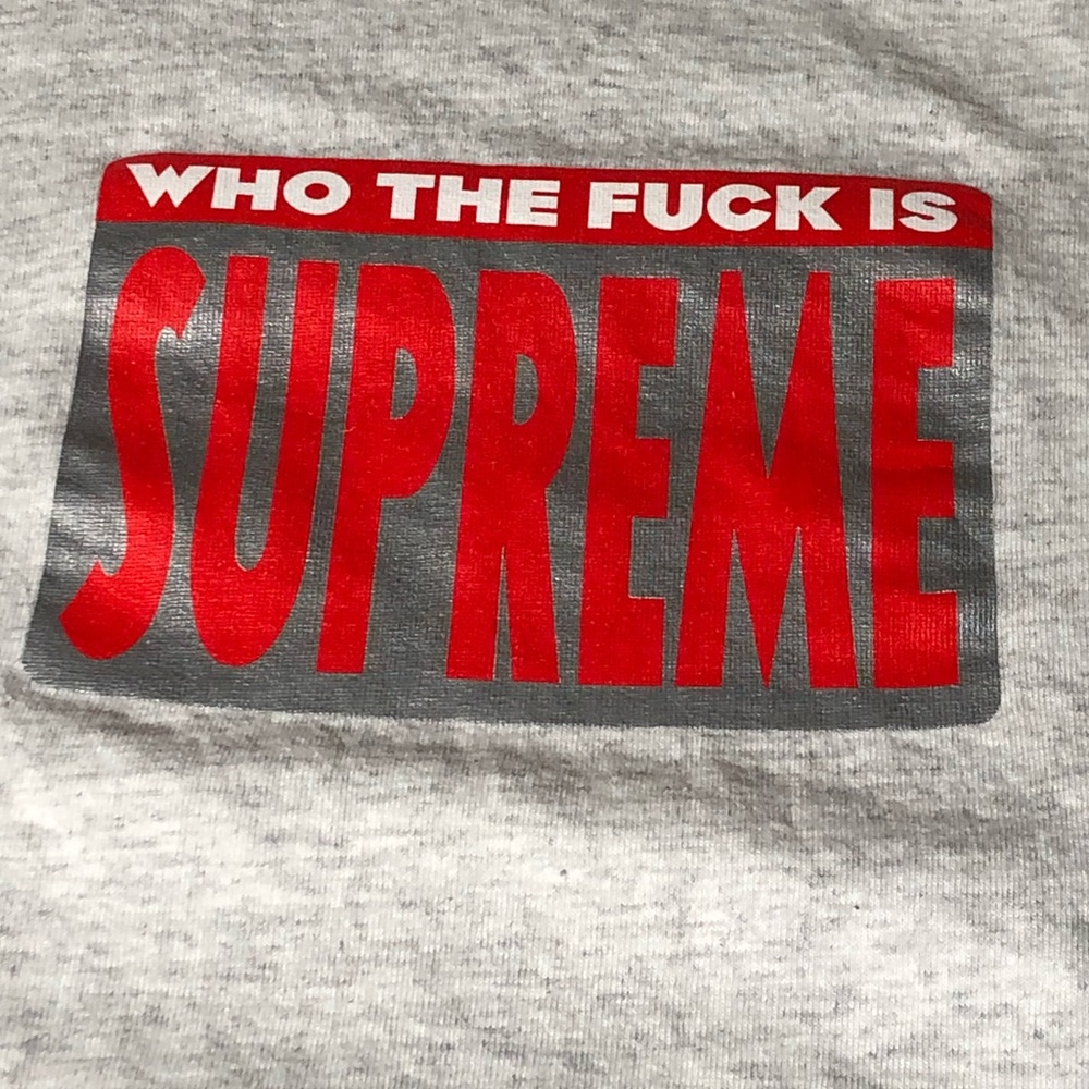 Who The F is Supreme Gray Men Medium T-Shirt EUC - Picture 2 of 4